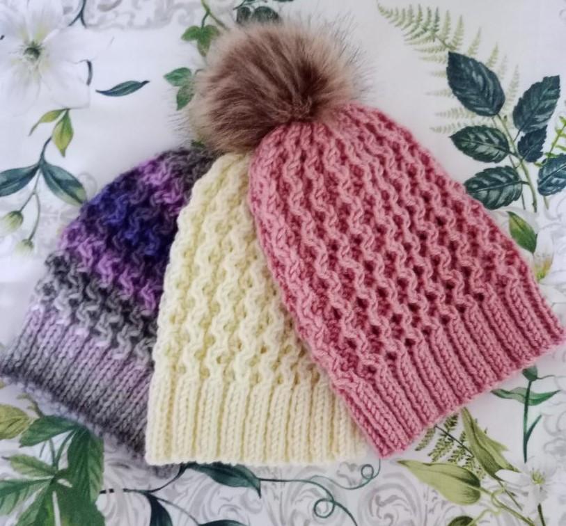Simple Beanie Hat Chunky Yarn Straight Needles