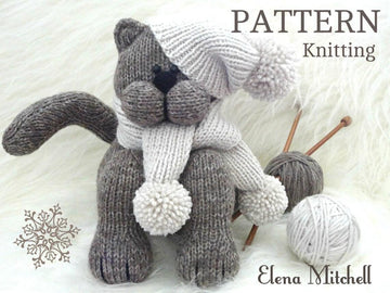 Knitting PATTERN Cat Baby Kids Toys