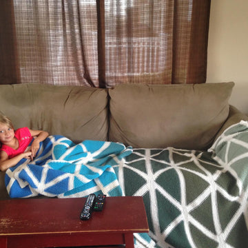 Atlantic Triangle Waves Afghan