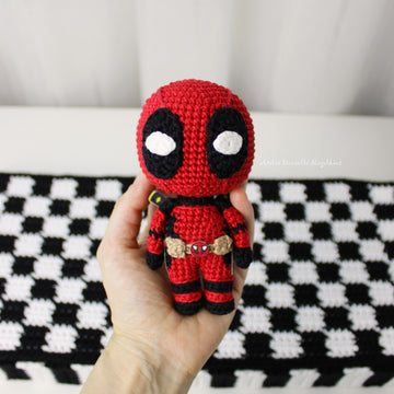 Chibi Deadpool Amigurumi Crochet Pattern – Cute Fanart PDF