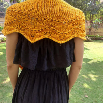 Golden Ginkgo Shawl