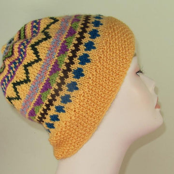Simple Fairisle Slouch Hat