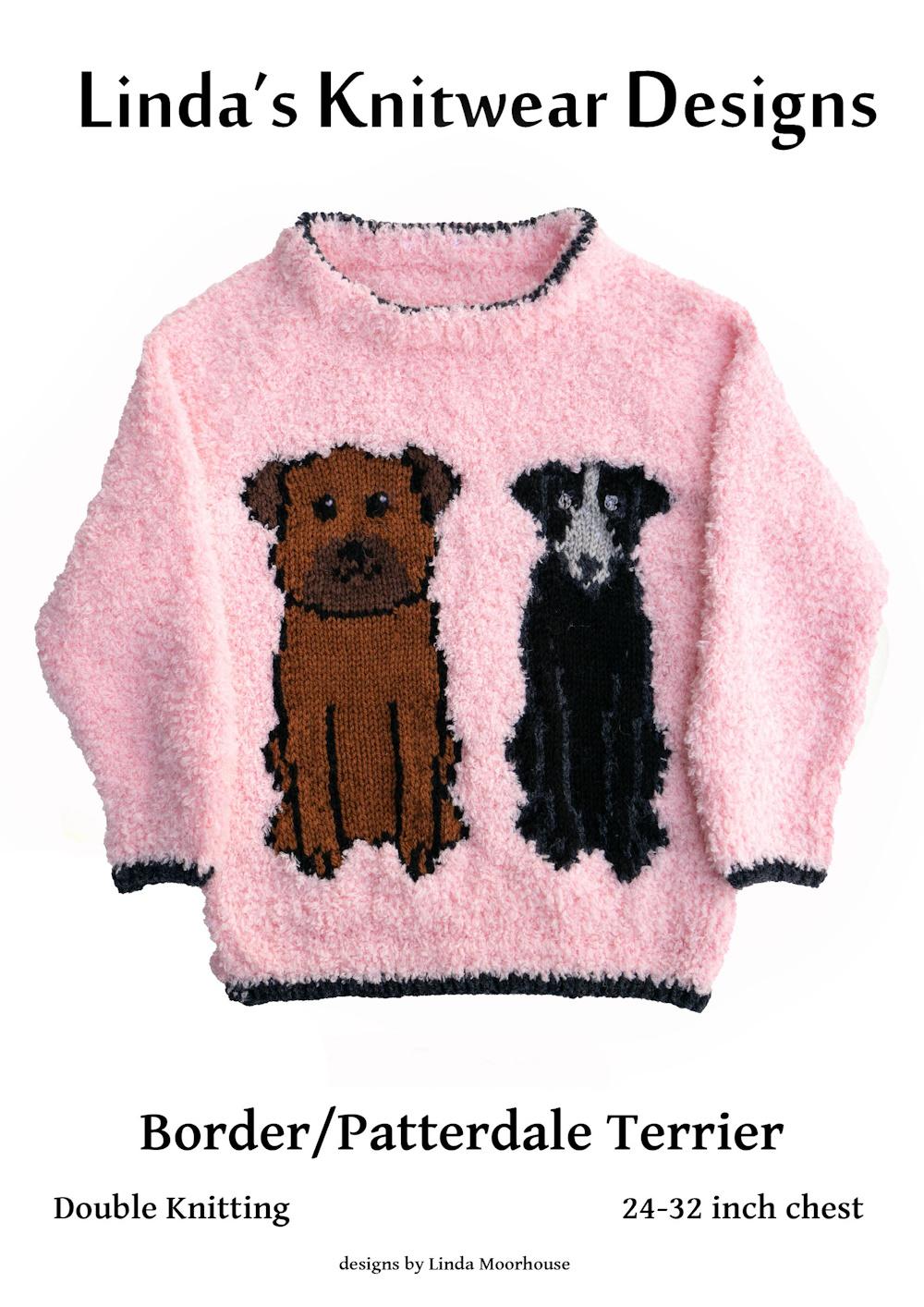 Border / Patterdale Terrier dog child's sweater