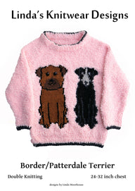 Border / Patterdale Terrier dog child's sweater