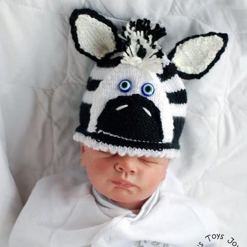 New Born Baby Zebra Hat