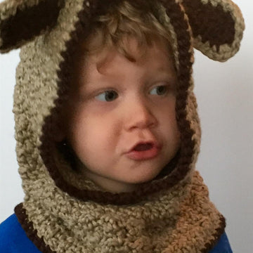 Puppy or Bear Hooded Cowl