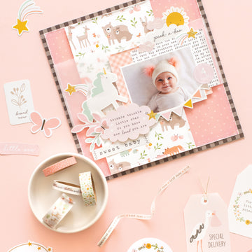 American Crafts Peek-A-Boo You Ephemera Cardstock Die-Cuts 40/Pkg - Icons, Girl W/Embossed Accents