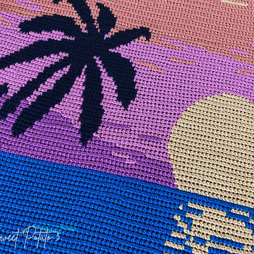 Tropical Sunset Blanket