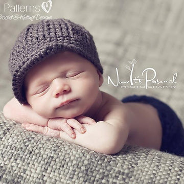 Ribbed Newsboy Visor Hat Crochet Pattern 108