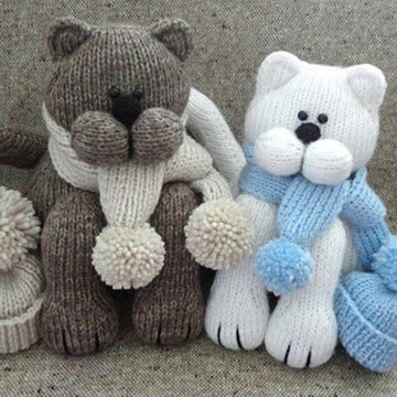 Cat Baby Kids Toys Pattern Knitting Children Toy