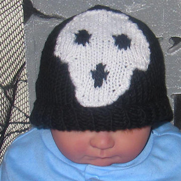 Baby Skull Halloween Beanie