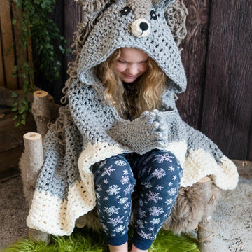 Hooded Woodland Squirrel Blanket
