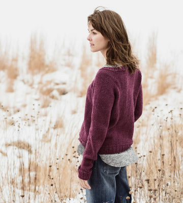 Cromwell Pullover in Blue Sky Fibers Woolstok - 201615 - Downloadable PDF