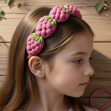 Crochet Strawberry Hair Band – PDF Pattern + Video Tutorial
