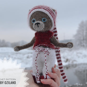 Doll Clothes - Outfit Christmas for teddy, cat