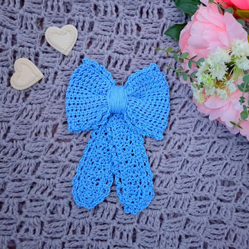 Crochet Dainty Hair Bow Pattern