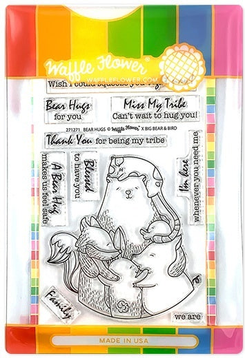 Waffle Flower Crafts Waffle Flower Stamp & Die Set - Bear Hugs