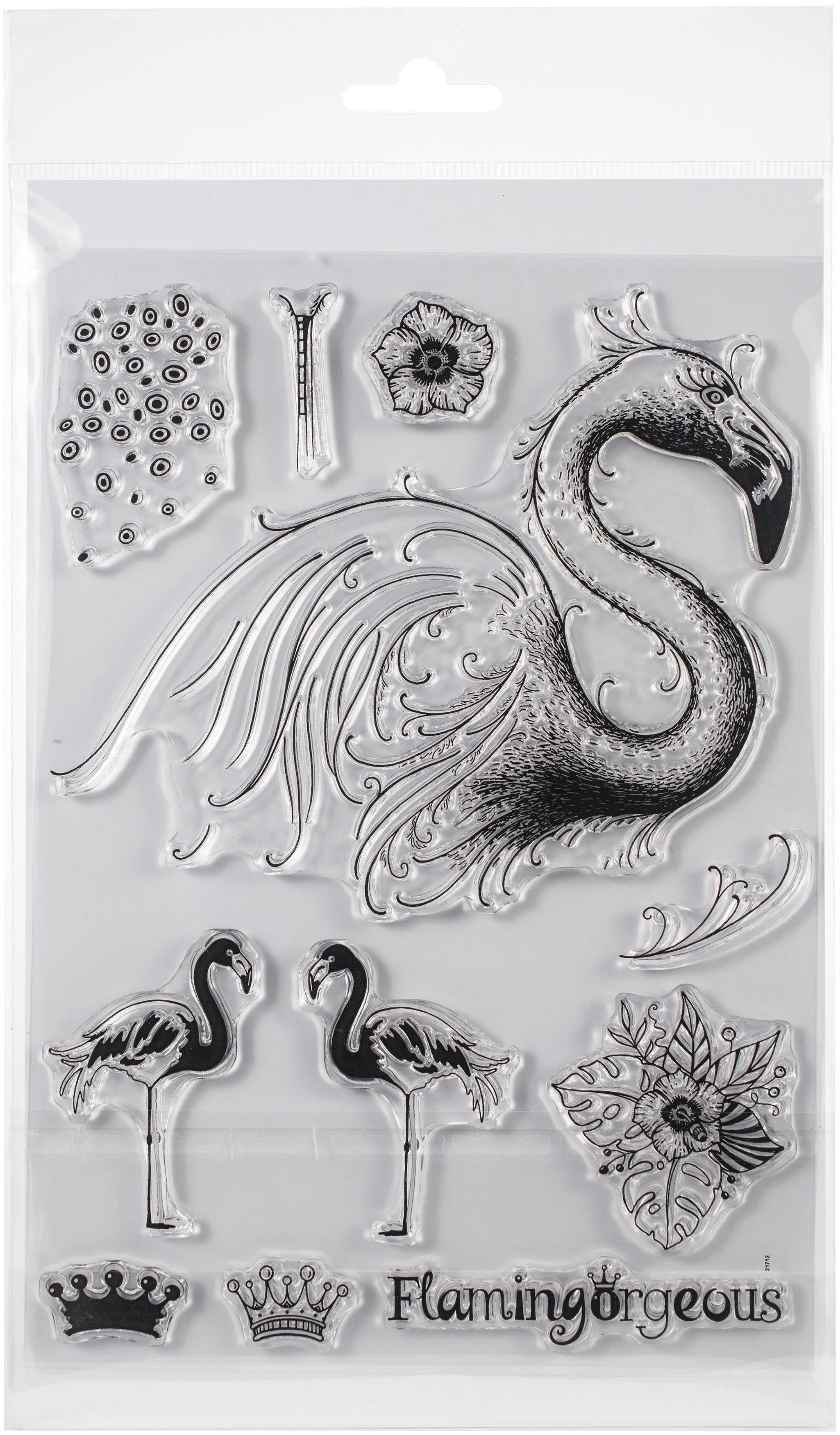 Creative Expressions Pink Ink Designs A5 Clear Stamp Set - Flamingo