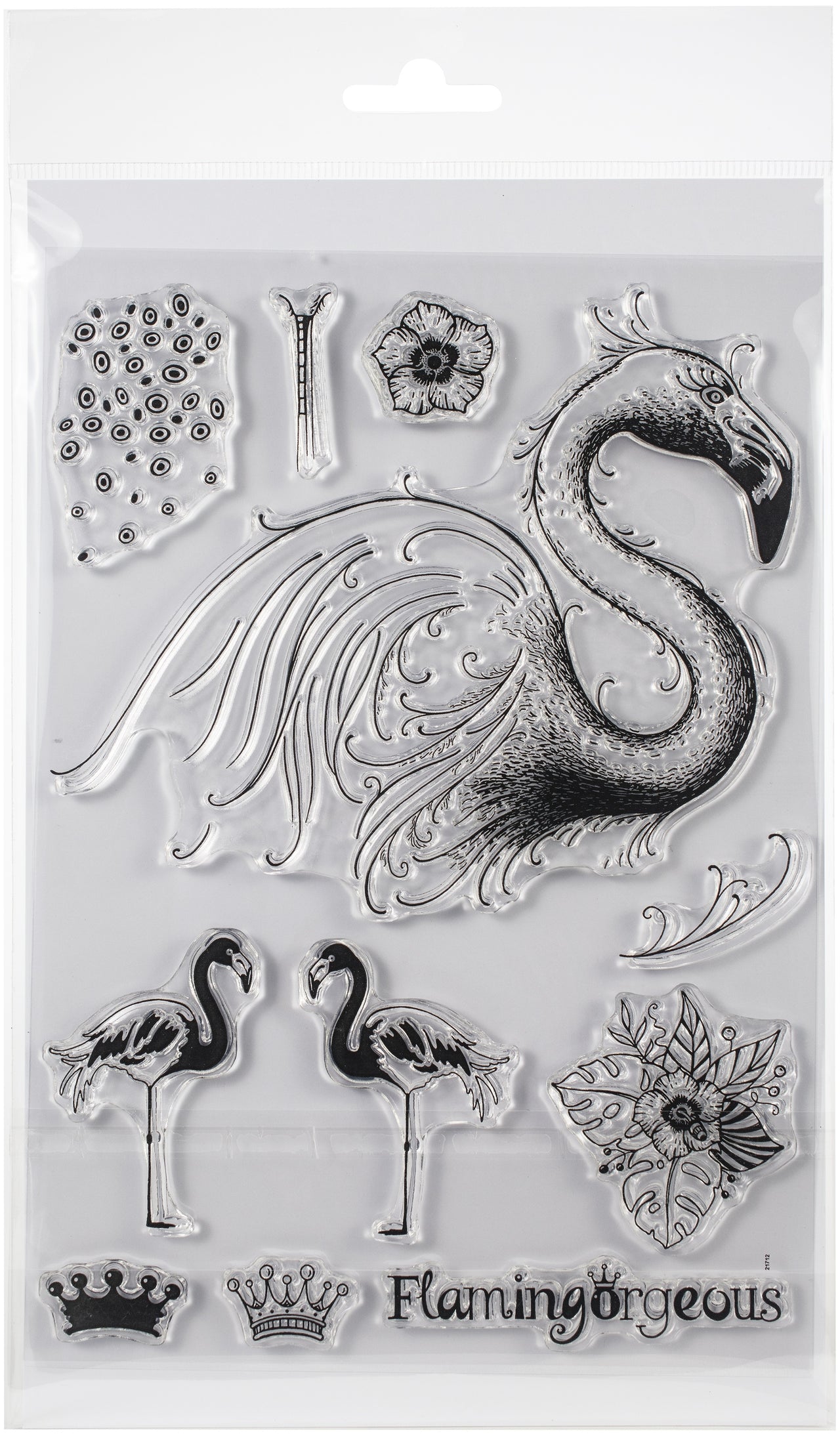 Creative Expressions Pink Ink Designs A5 Clear Stamp Set - Flamingo