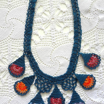 Peacock Feathers Oya Necklace