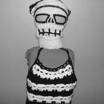 Kreepy Skull Kerchief and CropTop