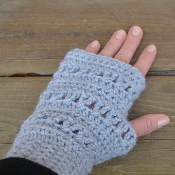 Crochet Fingerless Mittens - Audrey Fingerless Mittens