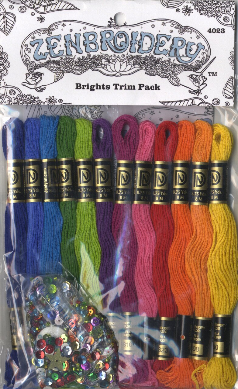Design Works Zenbroidery 12 Skein Thread Pack