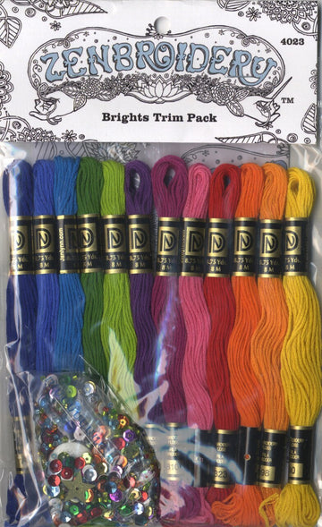 Design Works Zenbroidery 12 Skein Thread Pack