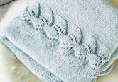 Chunky Leaf Lace Throw