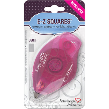 3L Scrapbook Adhesives E-Z Squares Refillable Dispenser 650/Pkg - Permanent