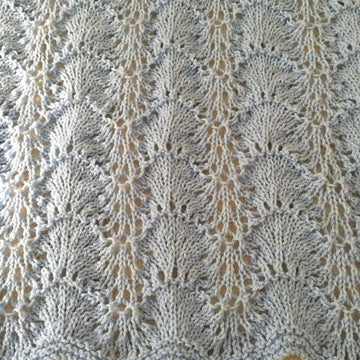 Shells & Lace Baby Blanket