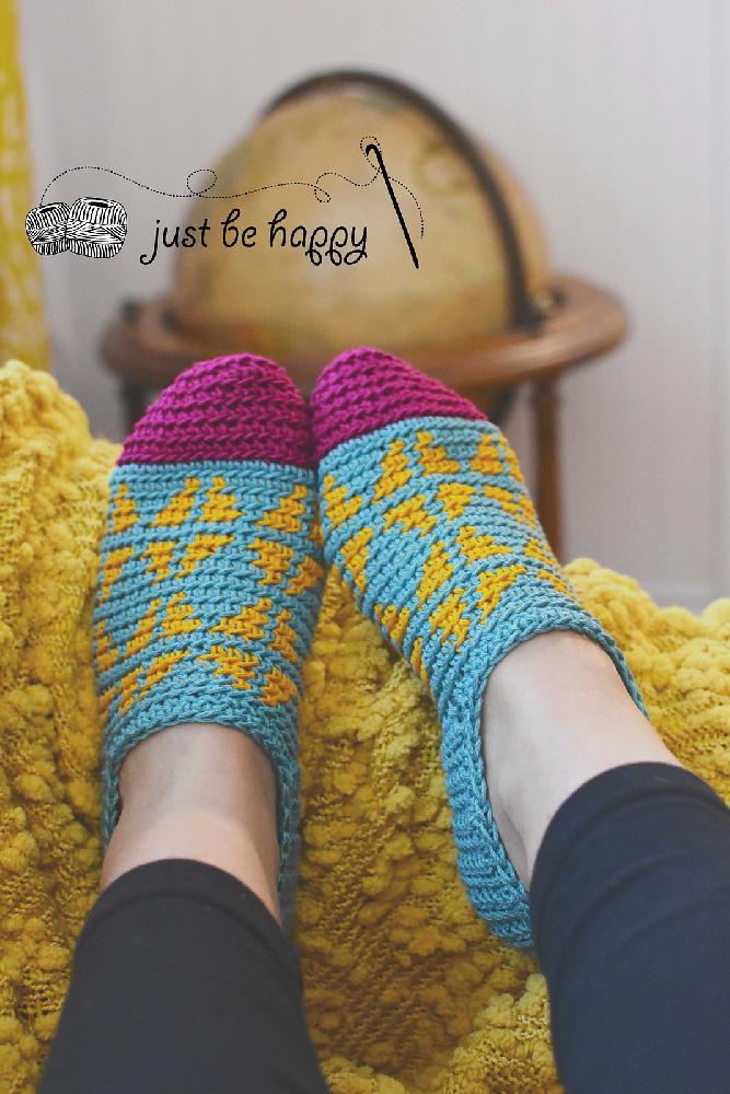Fair Isle Slippers