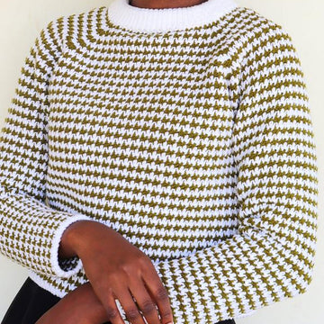 Crochet Houndstooth Sweater