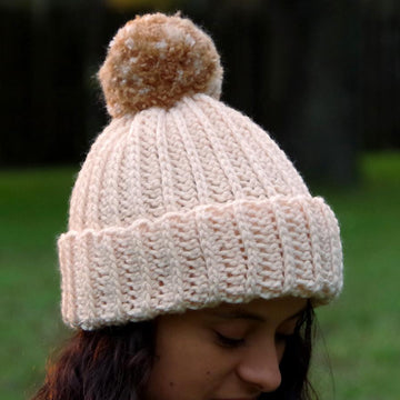 Knit-Look Crochet Hat