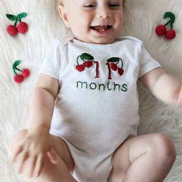 Cherry crochet pattern, crochet play food pattern