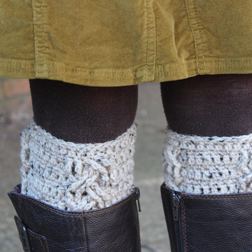 Three Cables Boot Cuffs