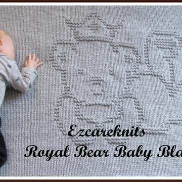 Royal Bear Baby Blanket