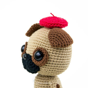 Albert the amigurumi Pug