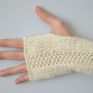 Beginner Seeded Wrist Warmers