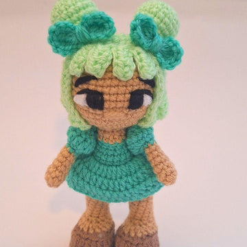 Green Rainbow Crochet Doll 3 Levels in 1