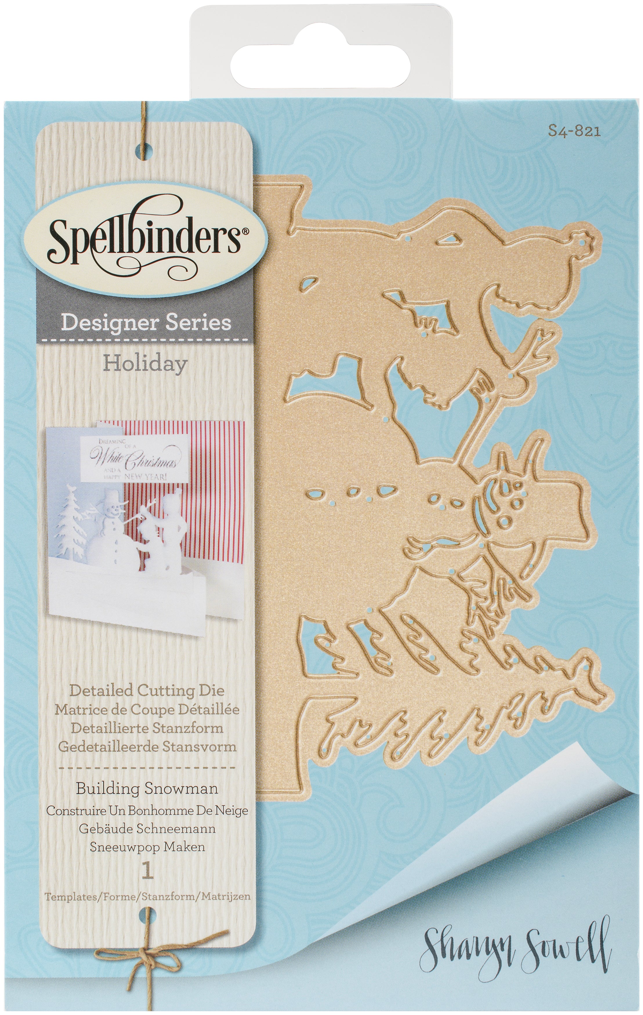 Spellbinders Shapeabilities Dies By Sharon Sowell - Build A Snowman