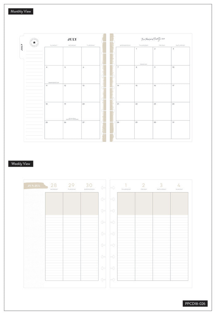 The Happy Planner Colorful Leopard Classic 18 Month Planner