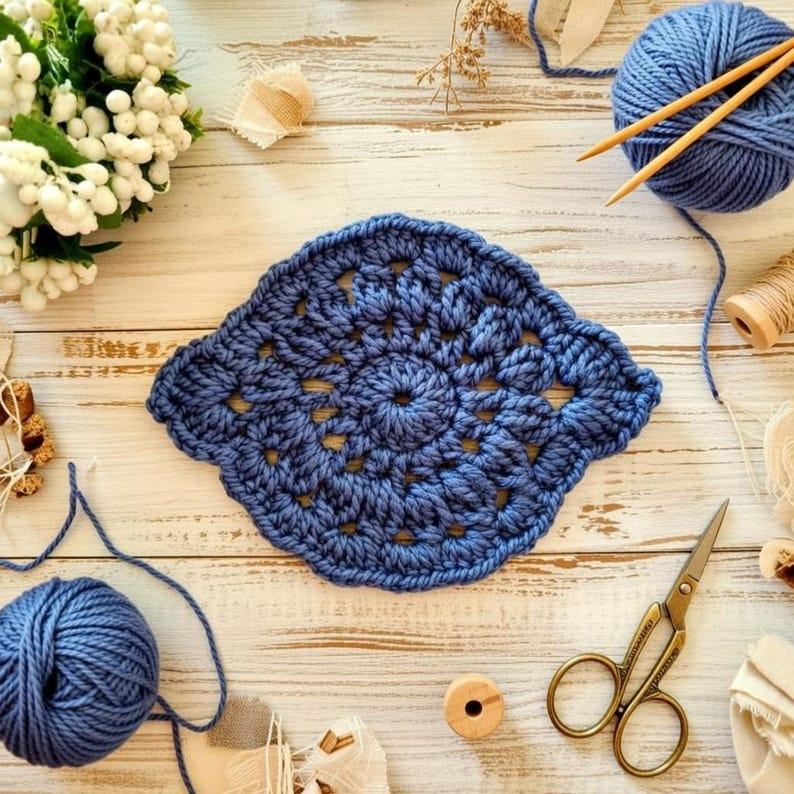 Crochet Oval Coaster & Holder Pattern – Home Décor PDF + Video Tutorial