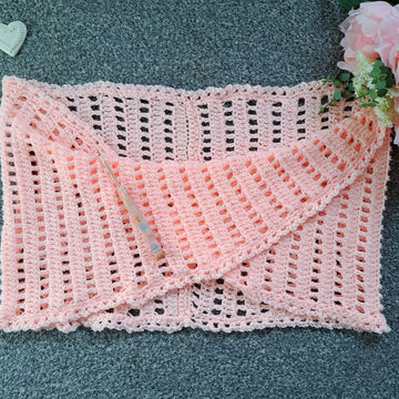 Crochet Delicate Knot Wrap Pattern