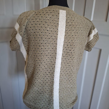 ROMA, lace jumper worked sideways
