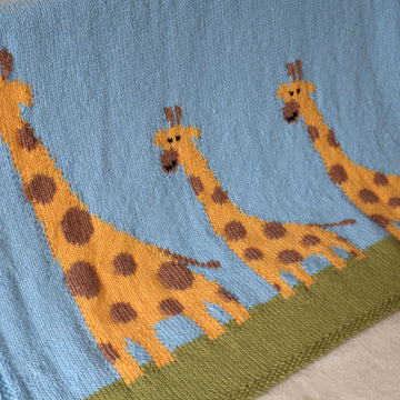 Giraffe Family Blanket