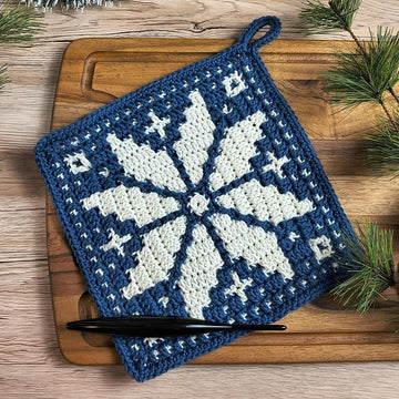 Poinsettia Dishcloth