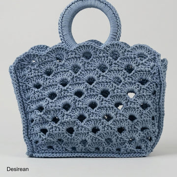 Offset Fan Stitch Crochet Bag