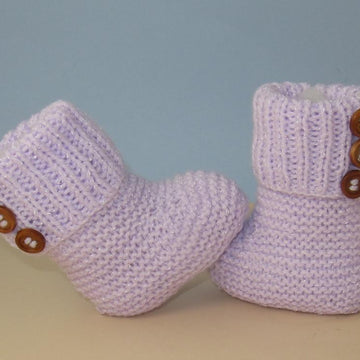 Easy Baby 3 Button Rib Top Booties