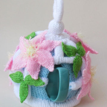 Floral Clematis Birdcage Tea Cosy